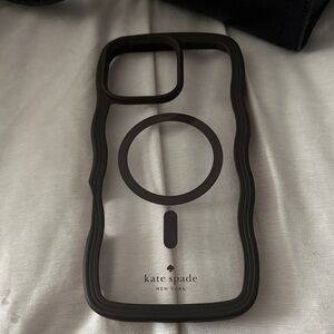 Kate Spade Black and Clear Phone Case